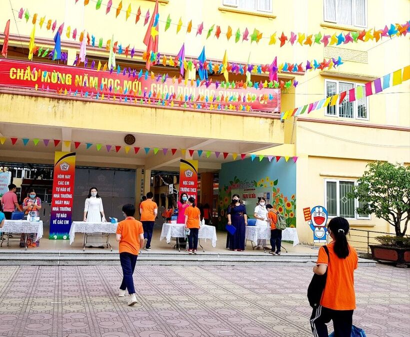 Trường THCS Nguyễn Trãi tưng bừng trong Ngày hội đến trường