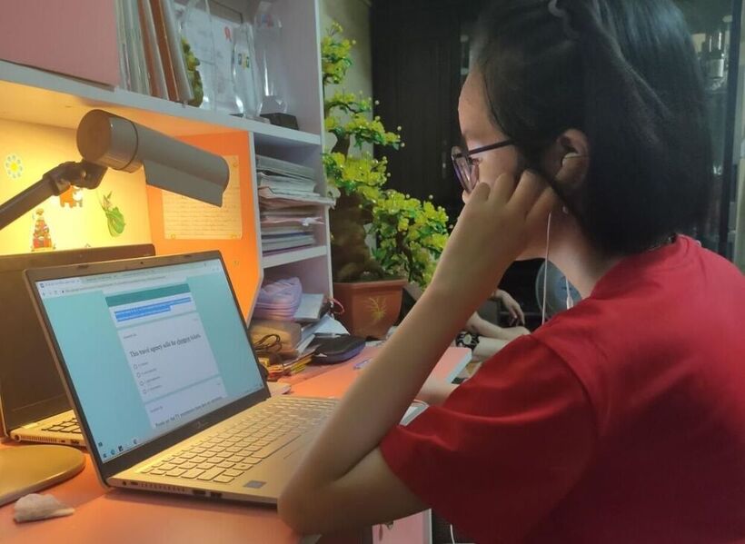 Học sinh THCS Nguyễn Trãi tham gia kì thi Tiếng Anh khảo thí của  Phòng GDĐT Quận Ba Đình - Hà Nội