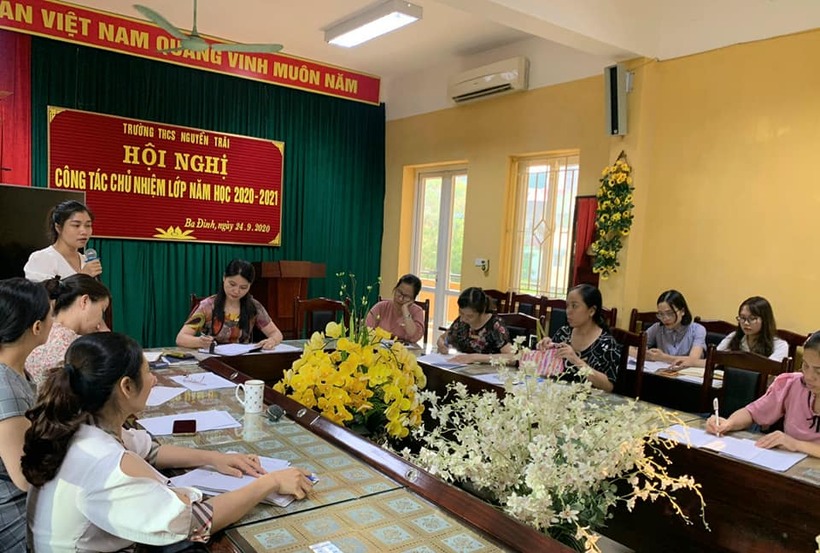 Hội nghị công tác giáo viên chủ nhiệm lớp năm học 2020 - 2021