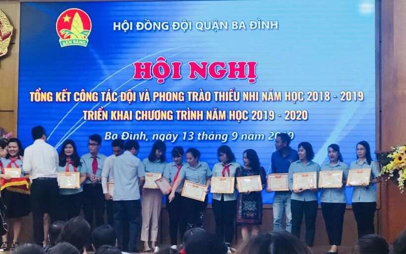 TỔNG KẾT CÔNG TÁC ĐỘI VÀ PHONG TRÀO THIẾU NHI NĂM HỌC 2018-2019 CỦA QUẬN BA ĐÌNH