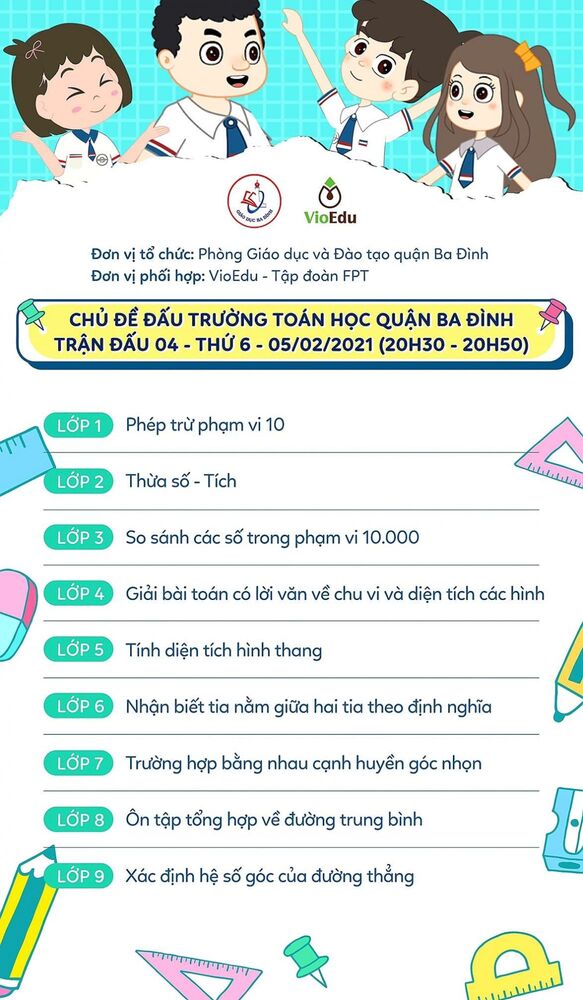 Đấu trường toán học - Trận đấu thứ 4