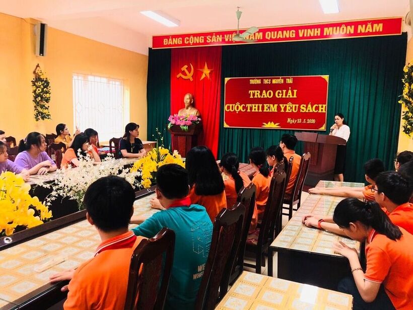 Trường THCS Nguyễn Trãi tổ chức lễ trao giải cuộc thi "Em yêu sách"
