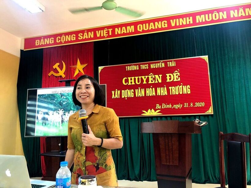 Trường THCS Nguyễn Trãi bồi dưỡng chuyên môn năm học 2020 - 2021 - Chuyên đề: “Xây dựng văn hoá nhà trường”