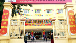 Hướng dẫn khai báo y tế tại điểm kiểm soát dịch tại địa chỉ Trường THCS Nguyễn Trãi, số 25 phố Giang Văn Minh, quận Ba Đình