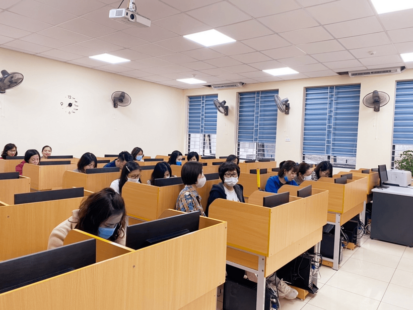 Trường THCS Nguyễn Trãi tham gia Hội thi kỹ năng CNTT  ngành GDĐT quận Ba Đình