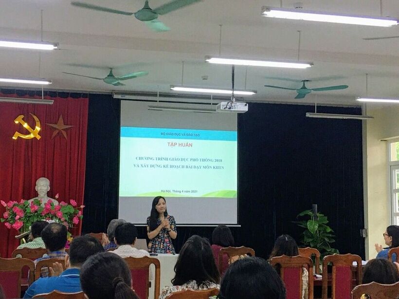 Giáo viên trường THCS Nguyễn Trãi tham gia tập huấn “Tìm hiểu chương trình giáo dục phổ thông và xây dựng kế hoạch bài dạy môn khoa học tự nhiên”