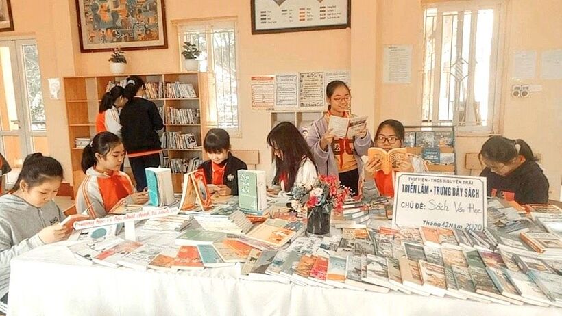 Đổi mới và sáng tạo trong hoạt động Thư viện  của trường THCS Nguyễn Trãi năm học 2020-2021