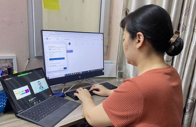 Giáo viên trường THCS Nguyễn Trãi tiếp tục tham gia tập huấn tăng cường ứng dụng CNTT trong quản lý và tổ chức dạy học trực tuyến trong thời gian nghỉ dịch