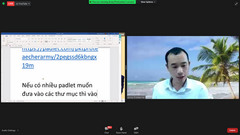 Sử dụng Padlet trong công tác chủ nhiệm và giảng dạy