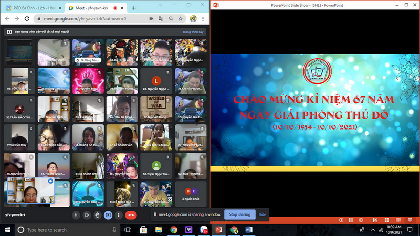 Nhiệt liệt chào mừng kỷ niệm 67 năm Giải phóng Thủ đô (10/10/1954 – 10/10/2021)