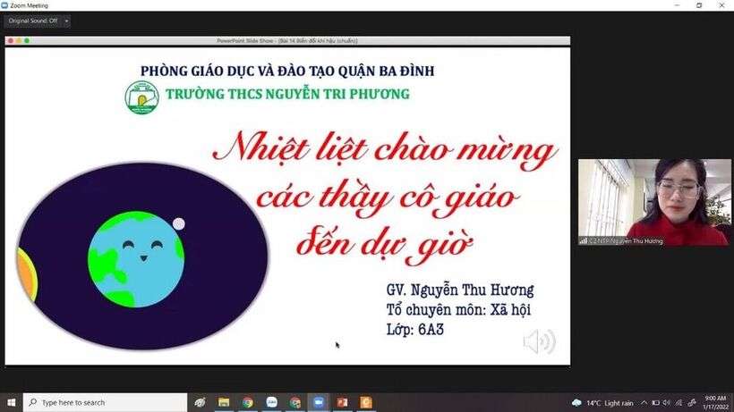 Giáo viên trường THCS Nguyễn Trãi tham dự tiết Chuyên đề Địa lí 6