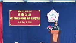 SINH HOẠT ĐẦU TUẦN KỶ NIỆM 74 NĂM NGÀY THÀNH LẬP QUÂN ĐỘI NHÂN DÂN VIỆT NAM (22/12/1944- 22/12/2018)