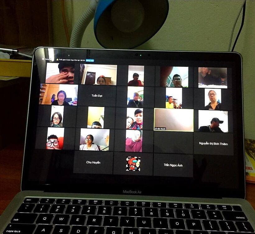 Sinh hoạt lớp trực tuyến của học sinh trường THCS Nguyễn Trãi