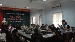 TRƯỜNG THCS NGUYỄN TRÃI TỔ CHỨC ĐẠI HỘI CÔNG ĐOÀN