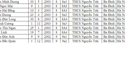 PHÂN CÔNG COI THI GIẢI TOÁN BẰNG TIẾNG VIỆT QUA INTERNET – VIOLYMPIC (Năm học 2016 - 2017)