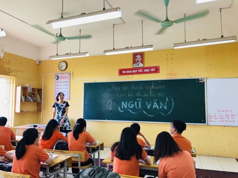 Trường THCS Nguyễn Trãi – Ba Đình nỗ lực ôn tập cho học sinh thi tuyển vào lớp 10