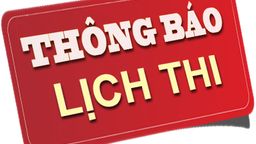 Lịch thi học ki II