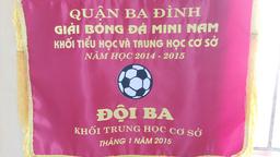 Trường THCS Nguyễn Trãi tham dự giải bóng đá Quận Ba Đình năm học 2014-2015