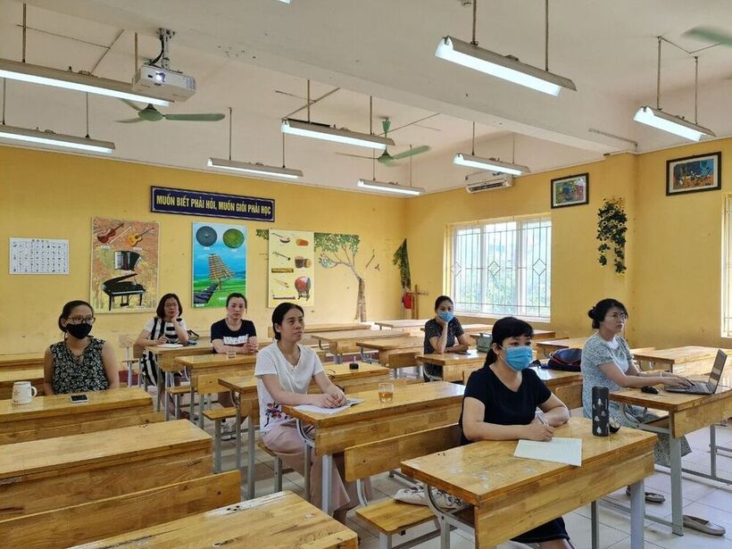 Trường THCS Nguyễn Trãi tập huấn sách giáo khoa lớp 6 theo chương trình giáo dục phổ thông mới