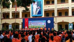 HỌC SINH TRƯỜNG THCS NGUYỄN TRÃI TRONG NGÀY HỘI ĐẾN TRƯỜNG