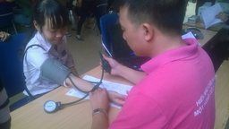 Ngày hội “Hiến máu tình nguyện năm 2015” tại trường THCS Nguyễn Trãi