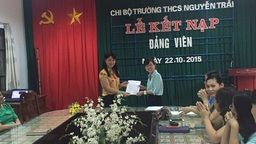 Lễ kết nạp Đảng viên mới năm 2015