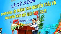 Bài phát biểu của HS trong lễ kỉ niệm 50 năm thành lập trường