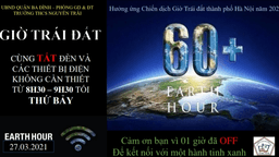 Trường THCS Nguyễn Trãi phát động hưởng ứng chiến dịch giờ trái đất năm 2021