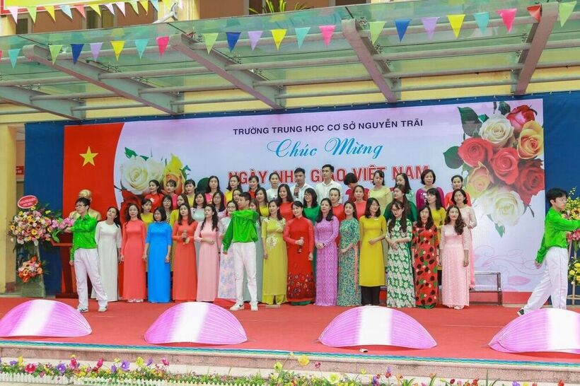 Những bông hoa đẹp ở trường THCS Nguyễn Trãi