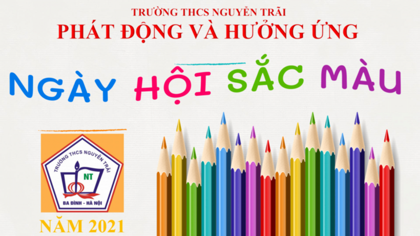 Trường THCS Nguyễn Trãi phát động và hưởng ứng "Ngày hội sắc màu"