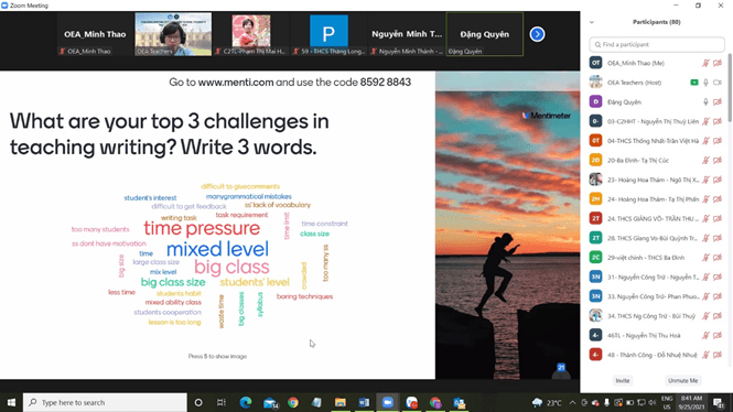 Giáo viên Tiếng anh THCS trên địa bàn quận Ba Đình nói chung và trường THCS Nguyễn Trãi nói riêng tập huấn kỹ năng dạy viết cho học sinh khối THCS