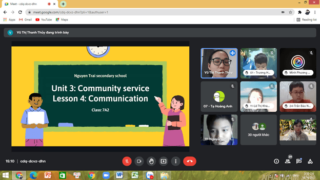 Tổ Ngoại Ngữ tích cực đổi mới phương pháp dạy học trực tuyến để ứng phó với dịch bệnh COVID-19