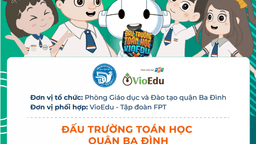 Chủ đề vòng sơ loại 08 của "Đấu trường Toán học" quận Ba Đình năm học 2021-2022