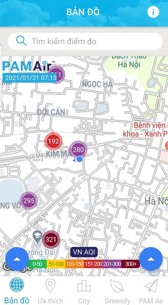 Chất lượng không khí tại Hà Nội hôm nay thế nào