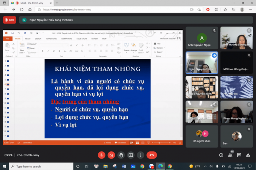Phòng Giáo dục Quận Ba Đình tổ chức Hội nghị tập huấn  về công tác phòng chống tham nhũng; tiếp công dân; giải quyết khiếu nại, tố cáo và công tác kiểm tra Nội bộ năm học 2021-2022