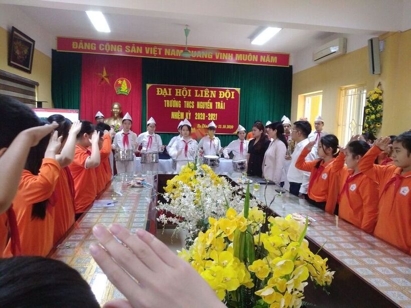 Trường THCS Nguyễn Trãi tổ chức Đại hội Liên đội năm học 2020 - 2021
