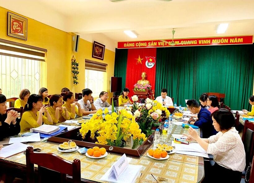 Trường THCS Nguyễn Trãi đón đoàn kiểm tra Chuyên đề của Phòng Giáo dục &amp; Đào tạo quận Ba Đình