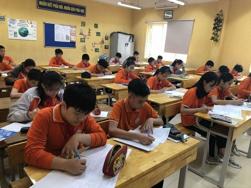 Học sinh khối 8 tham gia cuộc thi chọn HSG cấp trường năm học 2020-2021