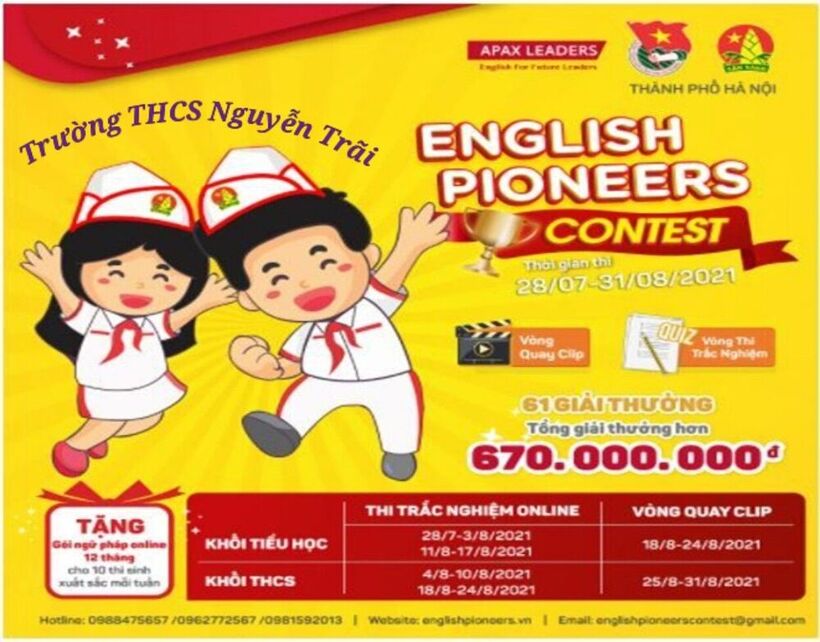 Cuộc thi “English Pioneers Contest” năm 2021 – một sân chơi bổ ích, thú vị!