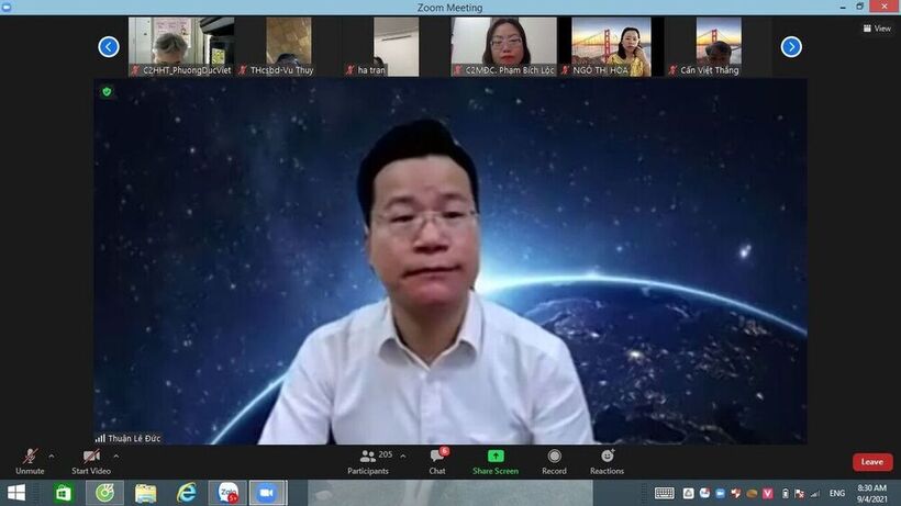 Cán bộ, giáo viên cốt cán trường THCS Nguyễn Trãi tham dự Hội nghị giáo vụ triển khai các nhiệm vụ trọng tâm môn học năm học 2021 - 2022 cấp THCS