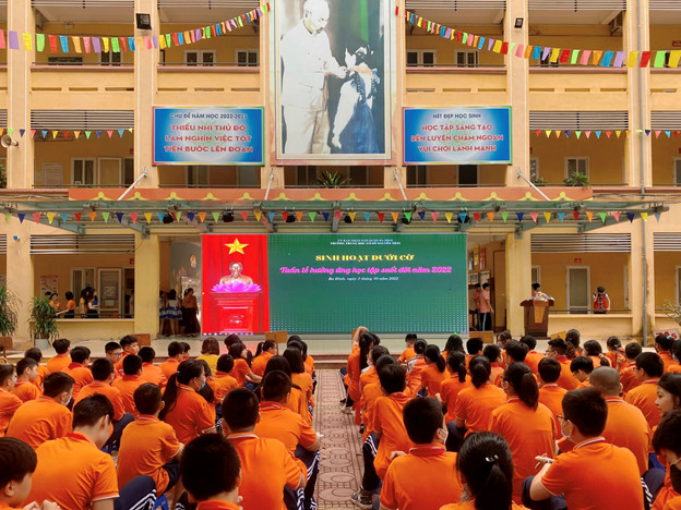 Trường trung học cơ sở Nguyễn Trãi hưởng ứng tuần lễ học tập suốt đời