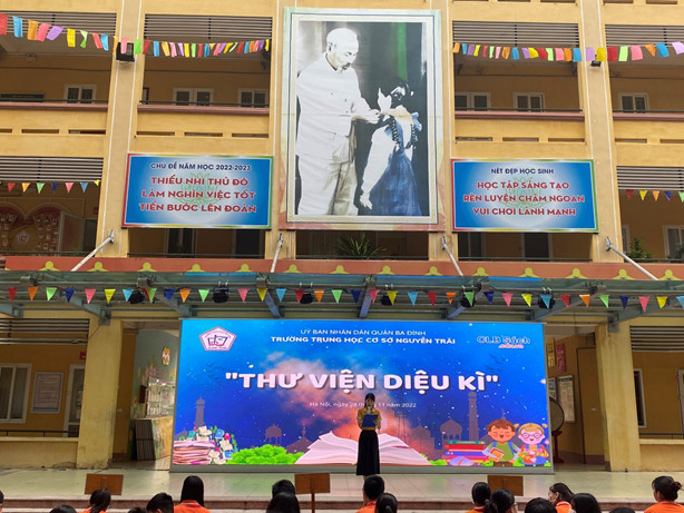 Khám phá thư viện diệu kì tại trường THCS Nguyễn Trãi