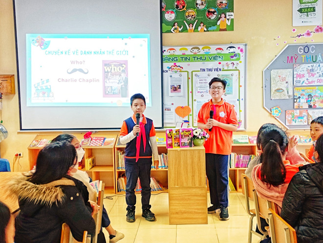 Chuyên đề “Mỗi tuần một câu chuyện đẹp, một cuốn sách hay, một tấm gương sáng” lớp 6A1 Giới thiệu cuốn sách “Chuyện kể về danh nhân thế giới - Who? Charlie Chaplin”