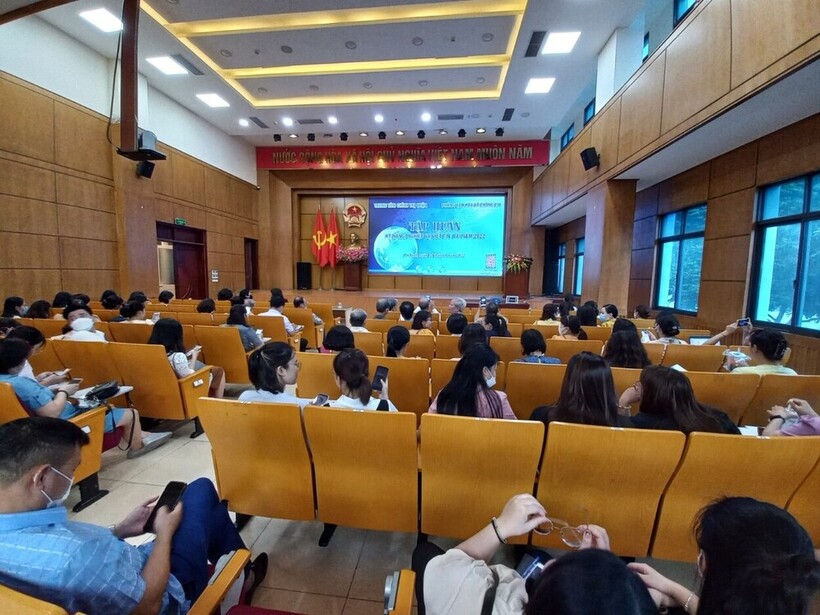 Lớp tập huấn kỹ năng, nghiệp vụ viết tin bài cho Cổng thông tin điện tử năm 2022 khối trường Mầm non, Tiểu học, THCS quận Ba Đình