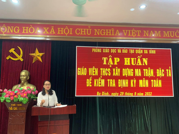 Chuyên đề “Thực hành xây dựng đặc tả, ma trận đề kiểm tra định kì môn Toán”