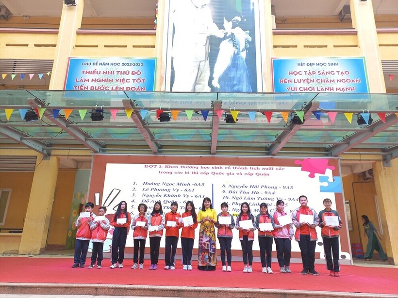 Lễ sơ kết học kì I năm học 2022 - 2023 Trường THCS Nguyễn Trãi