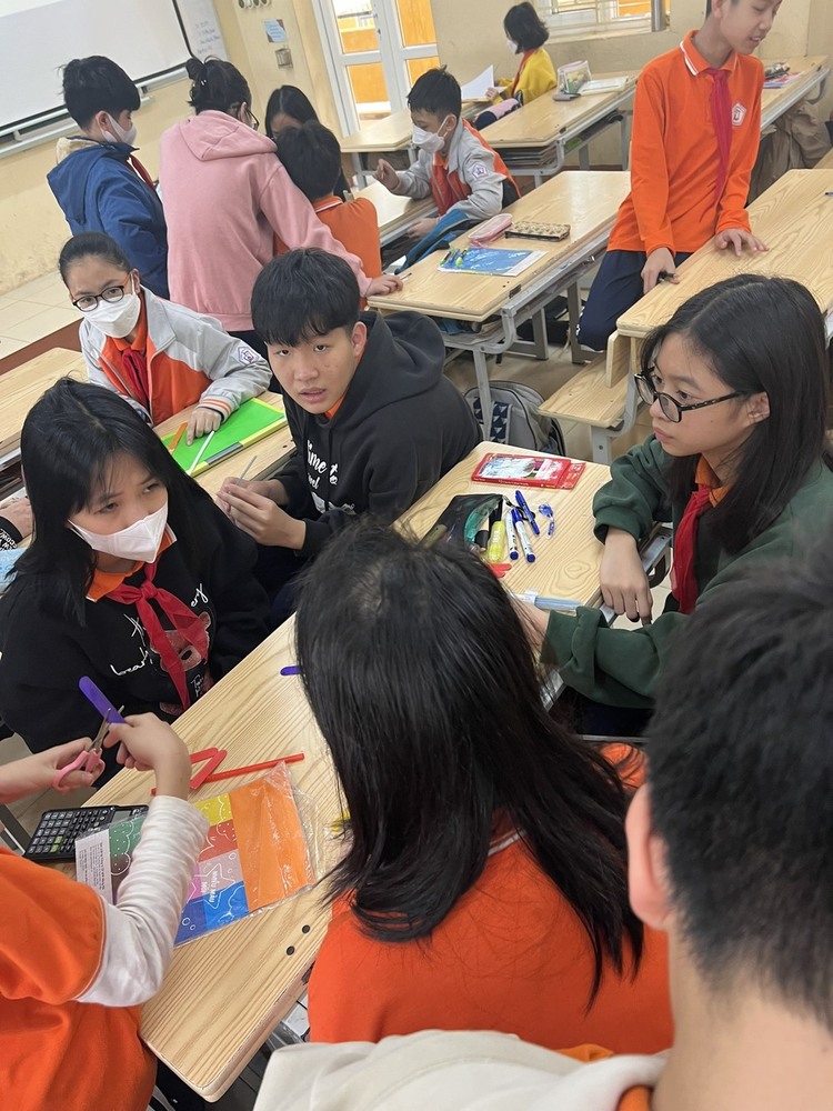 Tiết học Stem cùng học sinh lớp 7