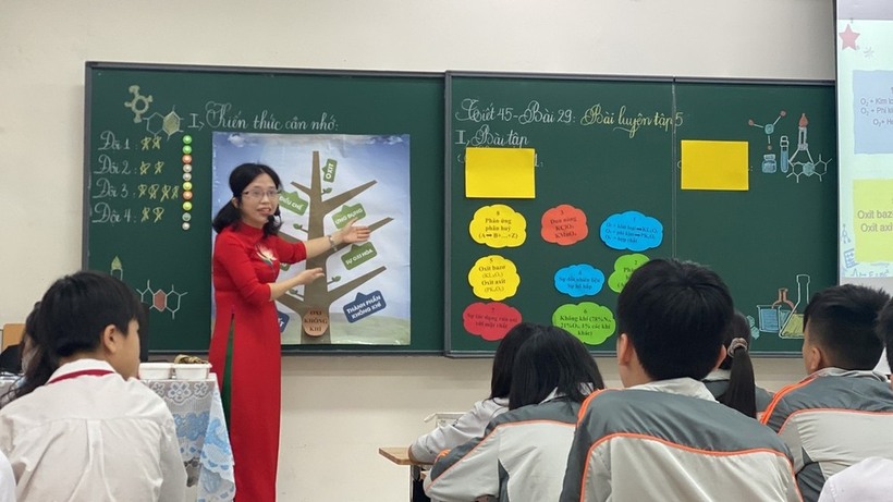 Tiết thi giáo viên giỏi cấp quận bộ môn Hóa mang làn gió mới vào dạng bài luyện tập