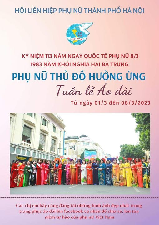 Công đoàn trường THCS Nguyễn Trãi hưởng ứng “Tuần lễ áo dài” năm 2023 và chào mừng Ngày Quốc tế Phụ nữ 8/3
