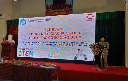 Trường THCS Nguyễn Trãi tham dự tập huấn về  “Triển khai giáo dục STEM trong các cơ sở giáo dục năm học 2022-2023”